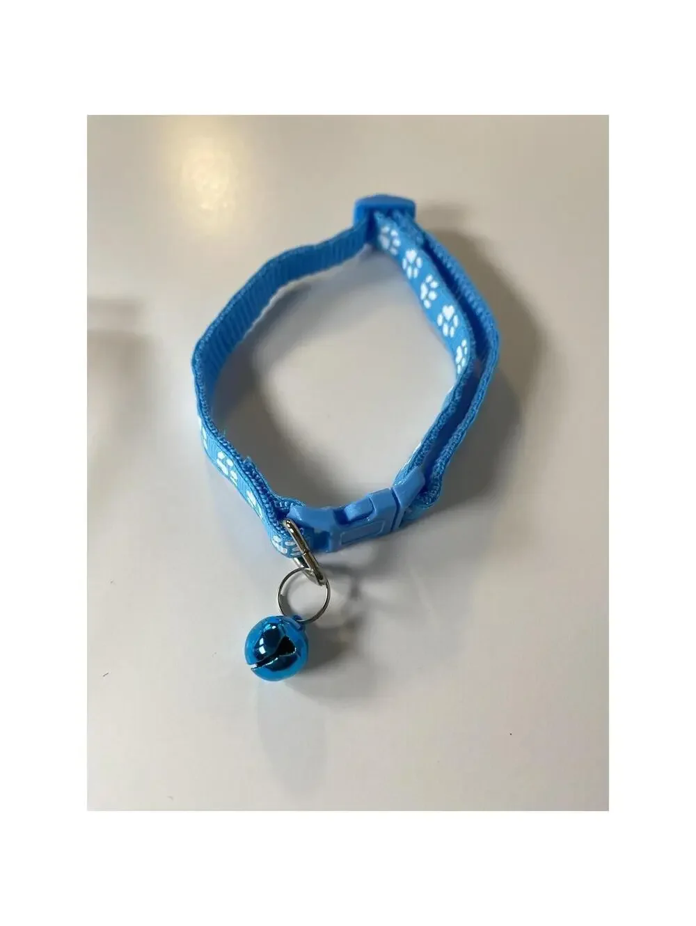 Baby Blue Pet Collar for Cats/Small Dogs, Brand New with Jingle Bell, Adjustable